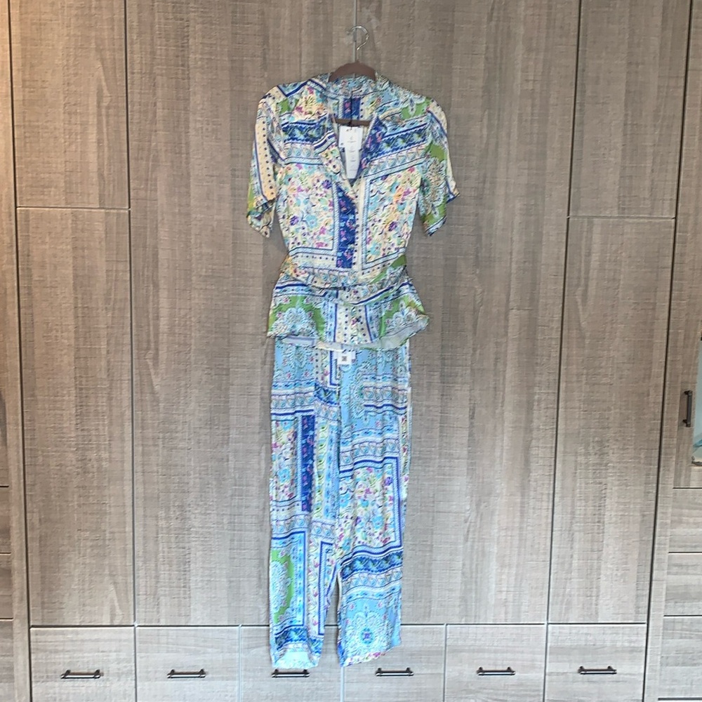 Zara The Cornelia‎ Satin Effect Printed Set